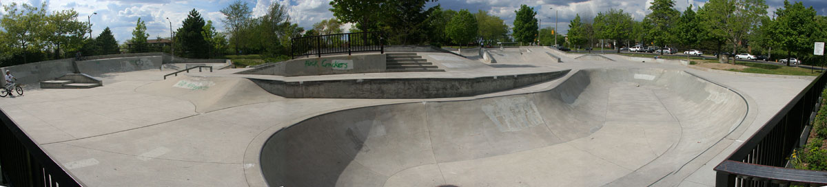 Panorama of Cummer Skateboard Park